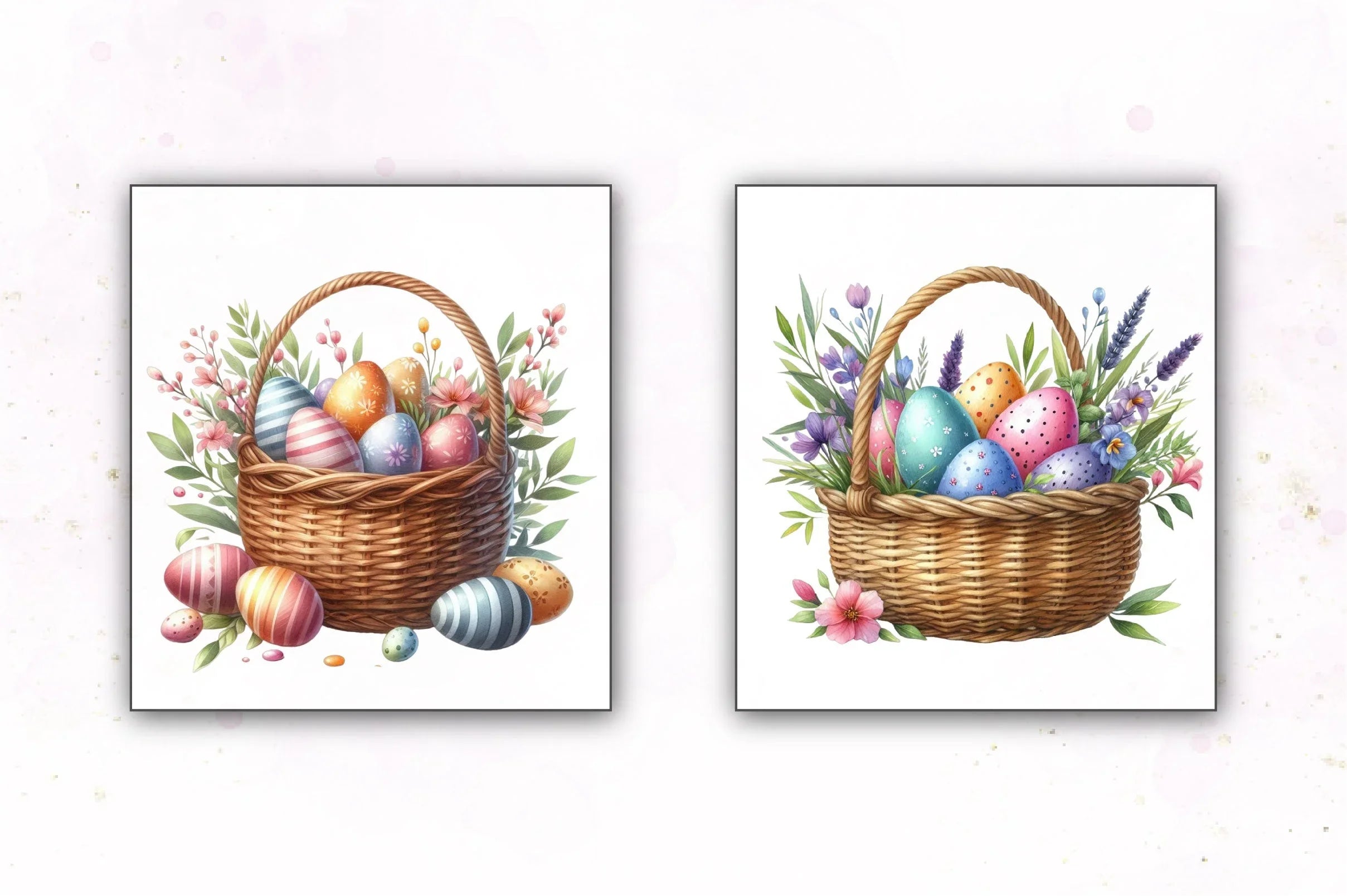 Easter Egg Basket Clipart Bundle 4 - CraftNest - Digital Crafting and Art