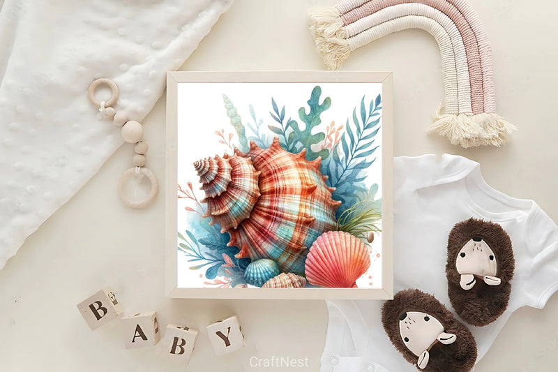 Seashell Clipart Bundle - CraftNest - Digital Crafting and Art