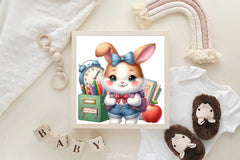 Student Bunny Clipart Bundle - CraftNest - Digital Crafting and Art