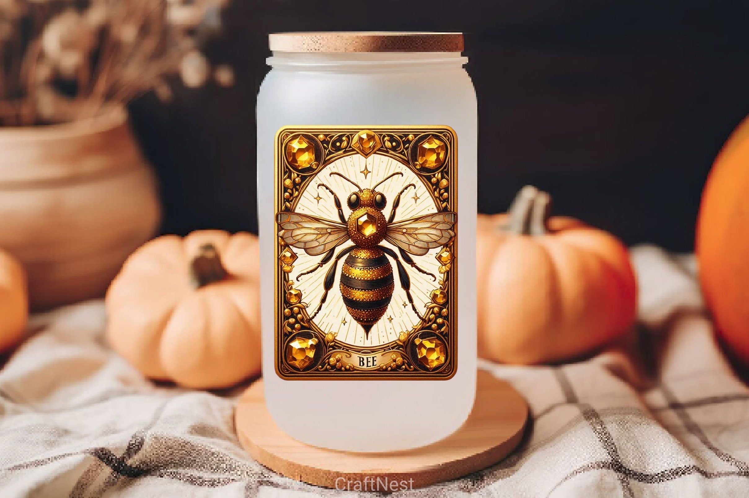 Honey Bee Tarot Card Clipart Bundle