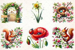 Spring Flowers Clipart Bundle 1 - CraftNest - Digital Crafting and Art