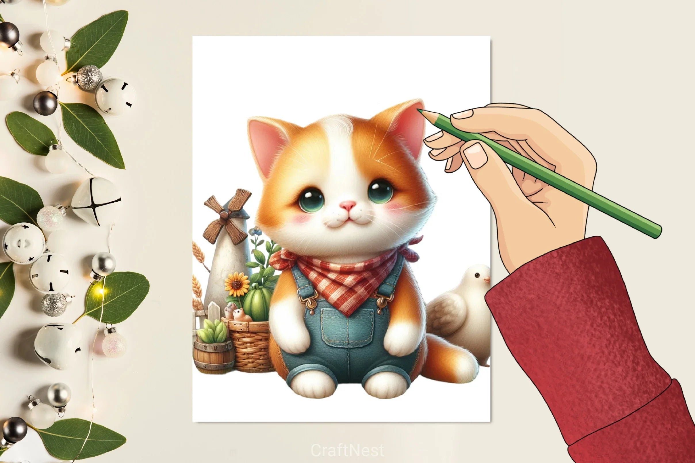 Cute Kittens Clipart Bundle - CraftNest - Digital Crafting and Art