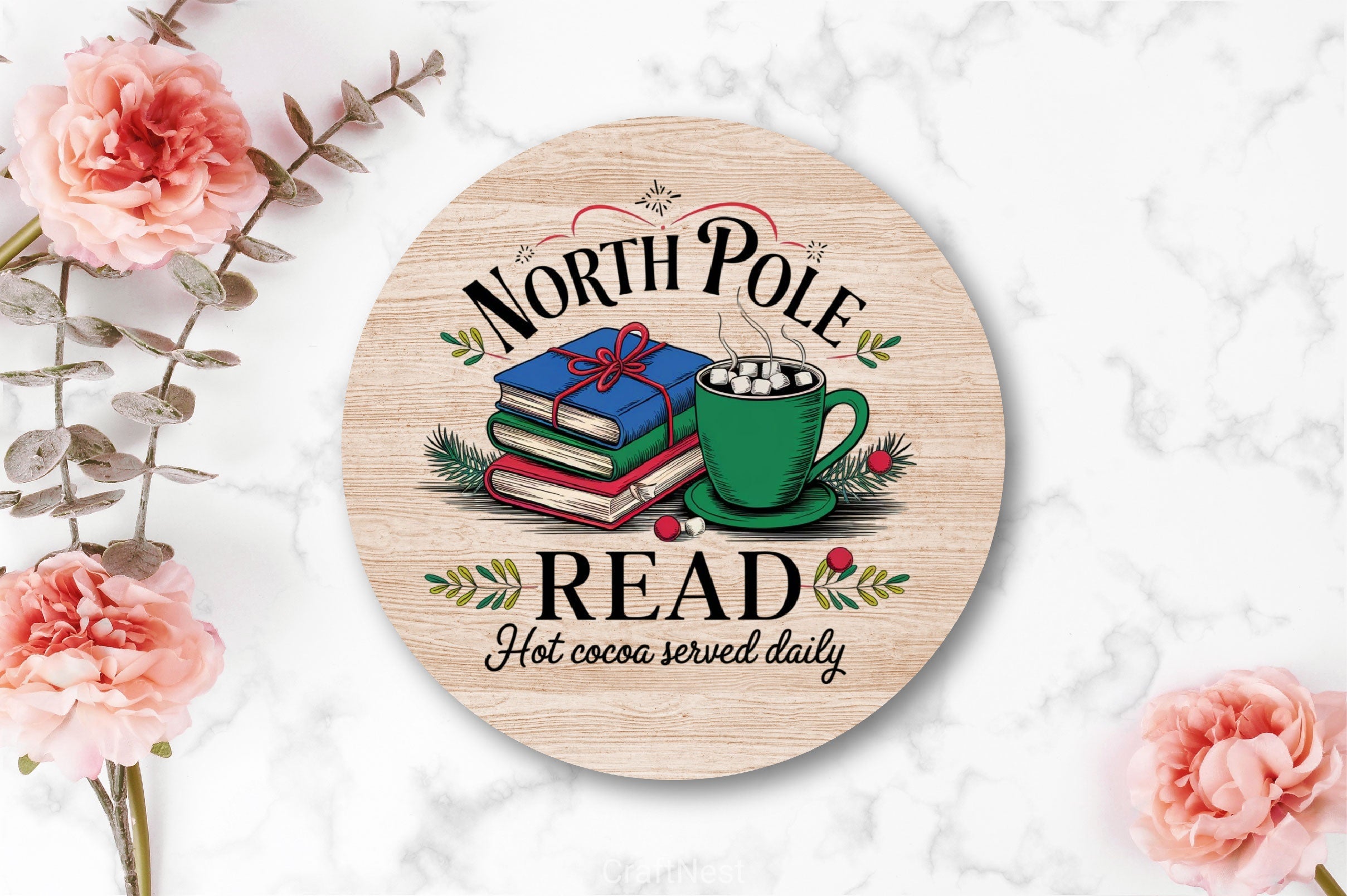 All Booked For Christmas Christmas Clipart Bundle