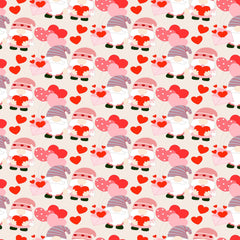 Valentines Day Gnome Seamless Digital Paper - CraftNest - Digital Crafting and Art