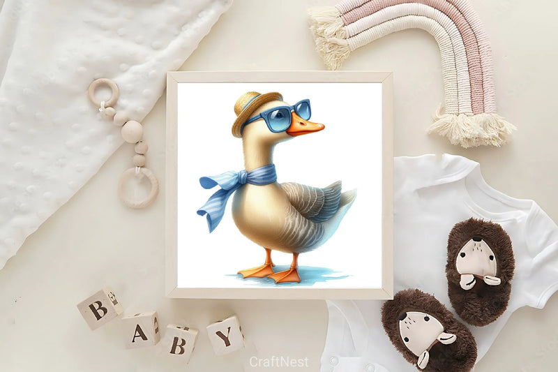 Summer Ducks Clipart Bundle - CraftNest - Digital Crafting and Art