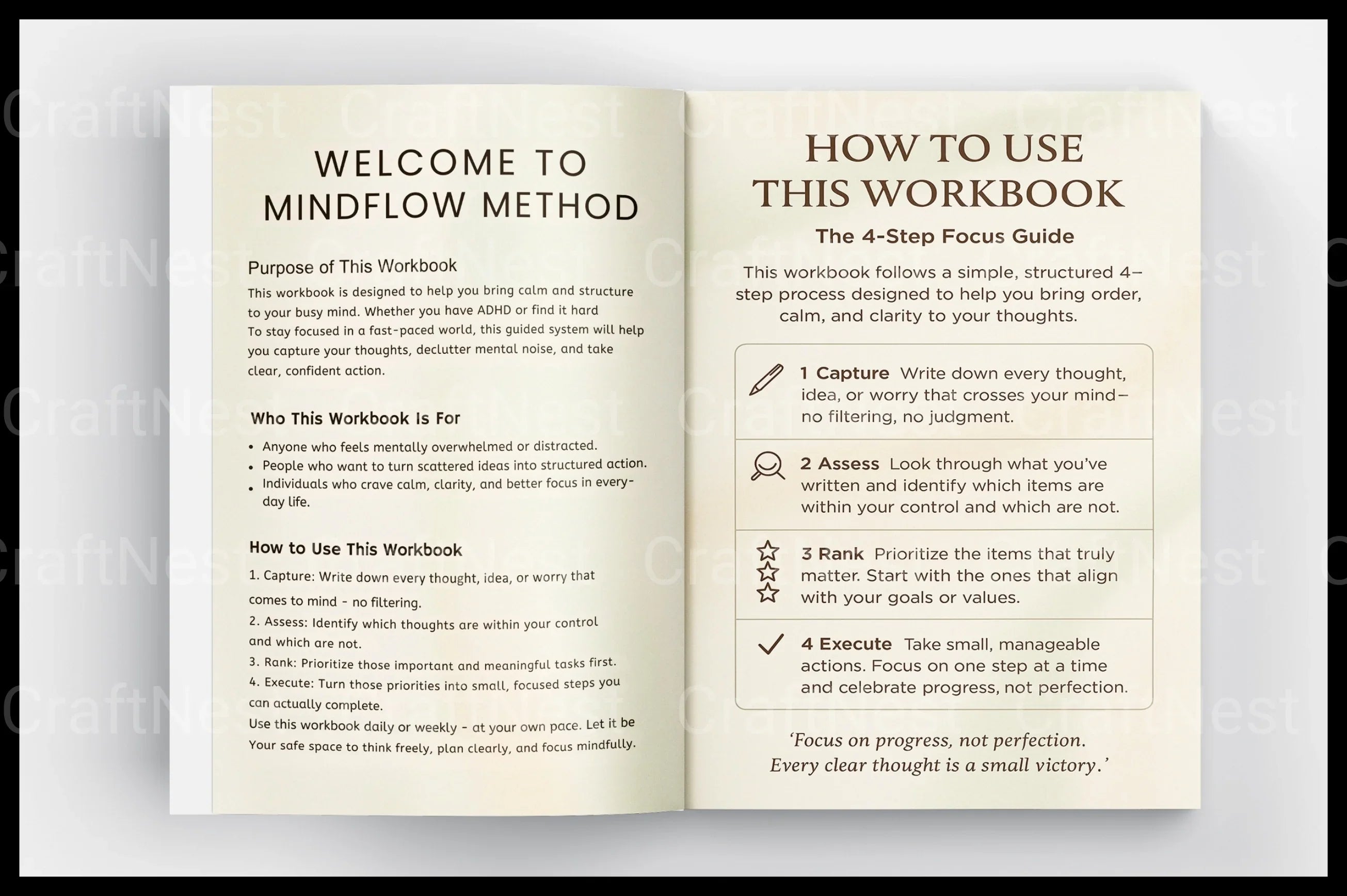 ADHD Mind Flow Method - CraftNest - Digital Crafting and Art