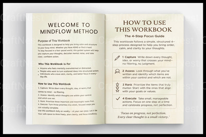 ADHD Mind Flow Method - CraftNest - Digital Crafting and Art