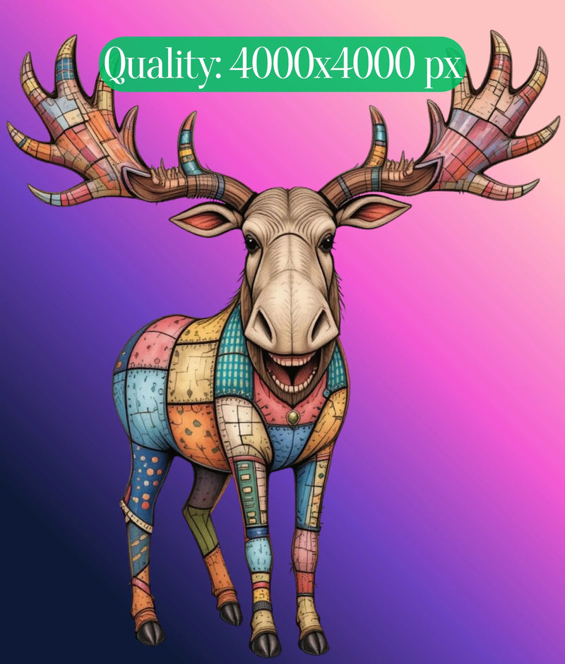 Patchwork Wild Animals Clipart Bundle - CraftNest - Digital Crafting and Art