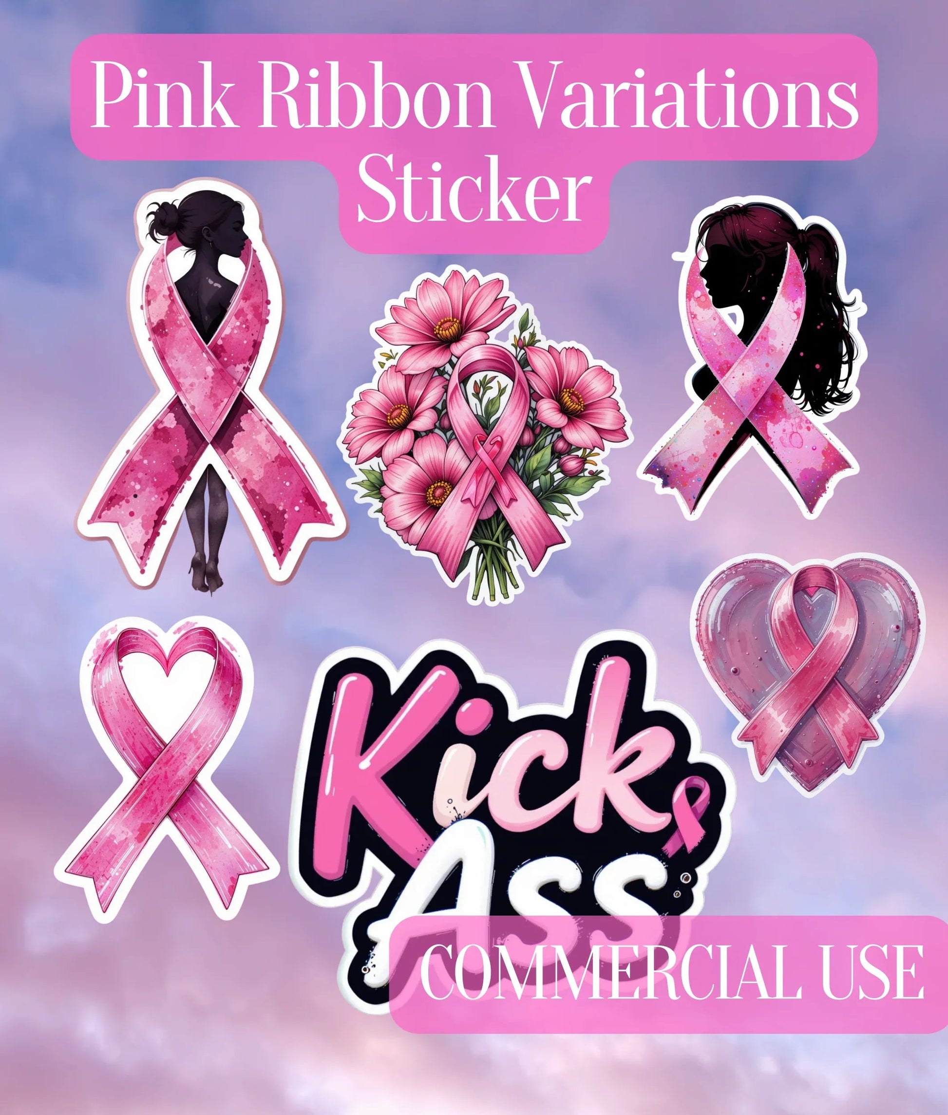 Breast Cancer Awareness Clipart Bundle - CraftNest - Digital Crafting and Art