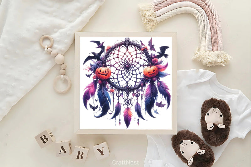 Halloween Dreamcatcher Clipart Bundle - CraftNest - Digital Crafting and Art