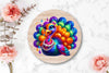 Funny Colorful Coquette Turkey Clipart Bundle 1