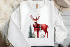 Deer Buffalo Plaid Clipart Bundle - CraftNest - Digital Crafting and Art
