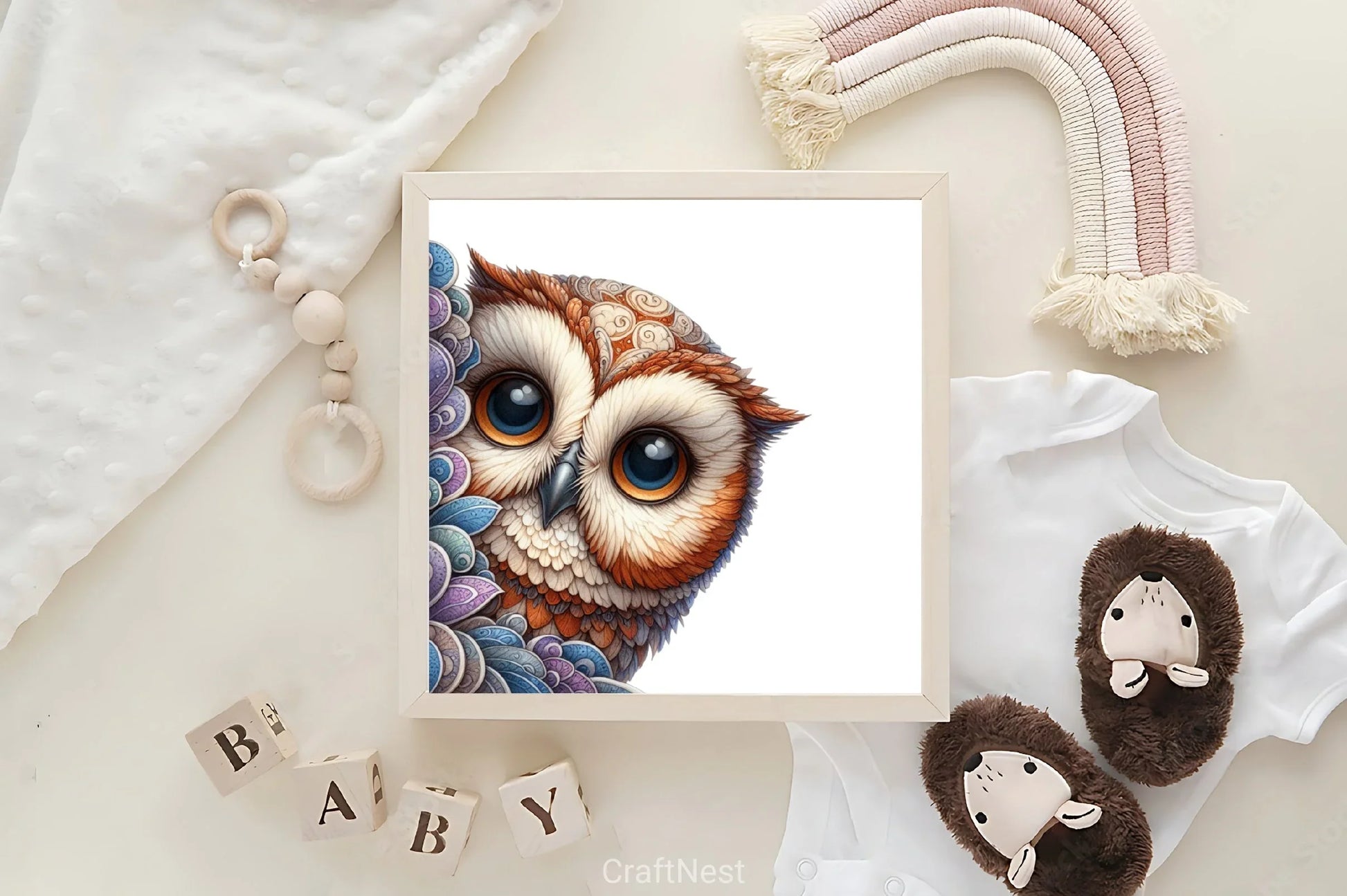 Peeking Owl Clipart Bundle - CraftNest - Digital Crafting and Art
