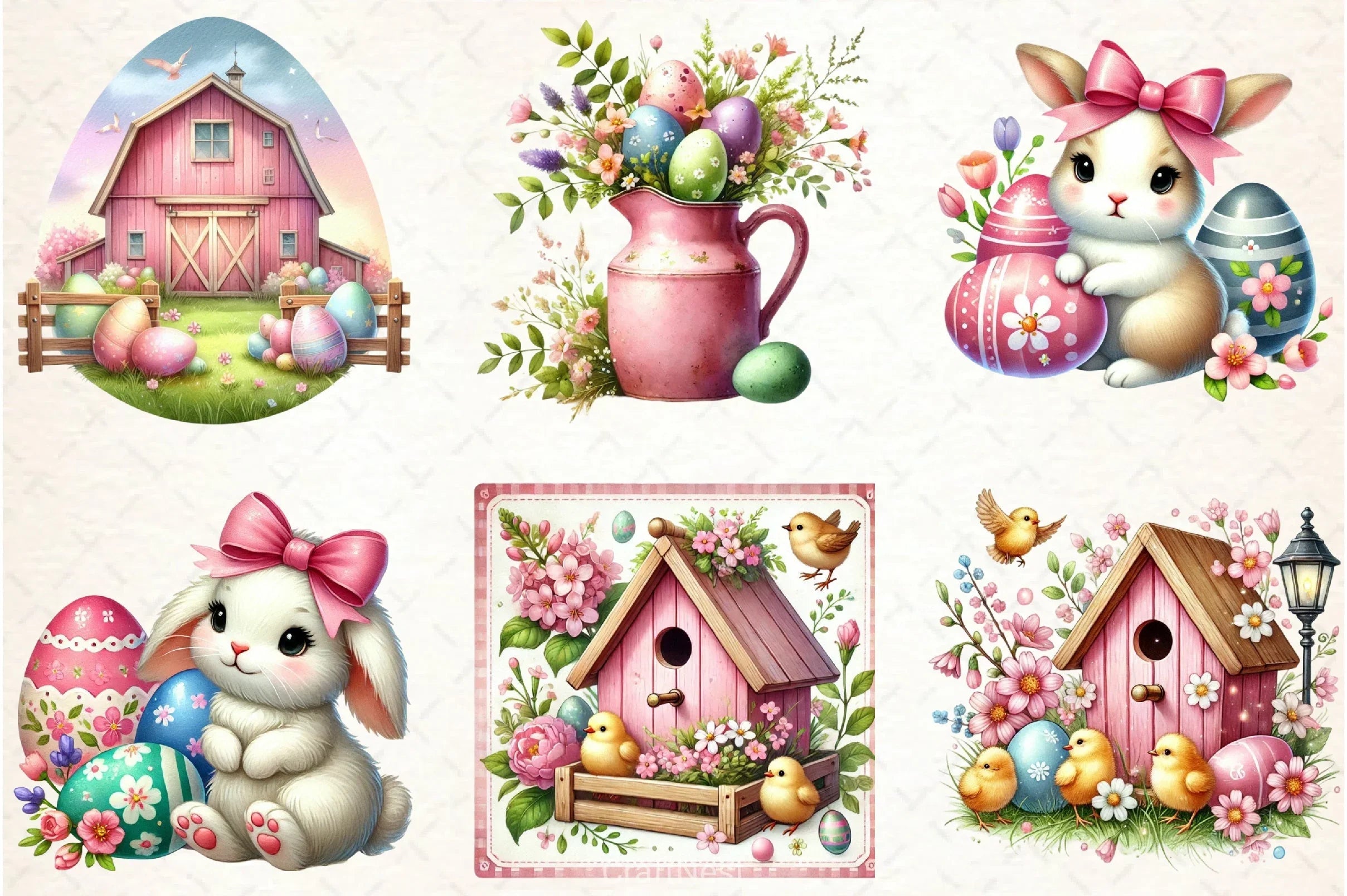 Easter Farm Clipart Bundle - CraftNest - Digital Crafting and Art