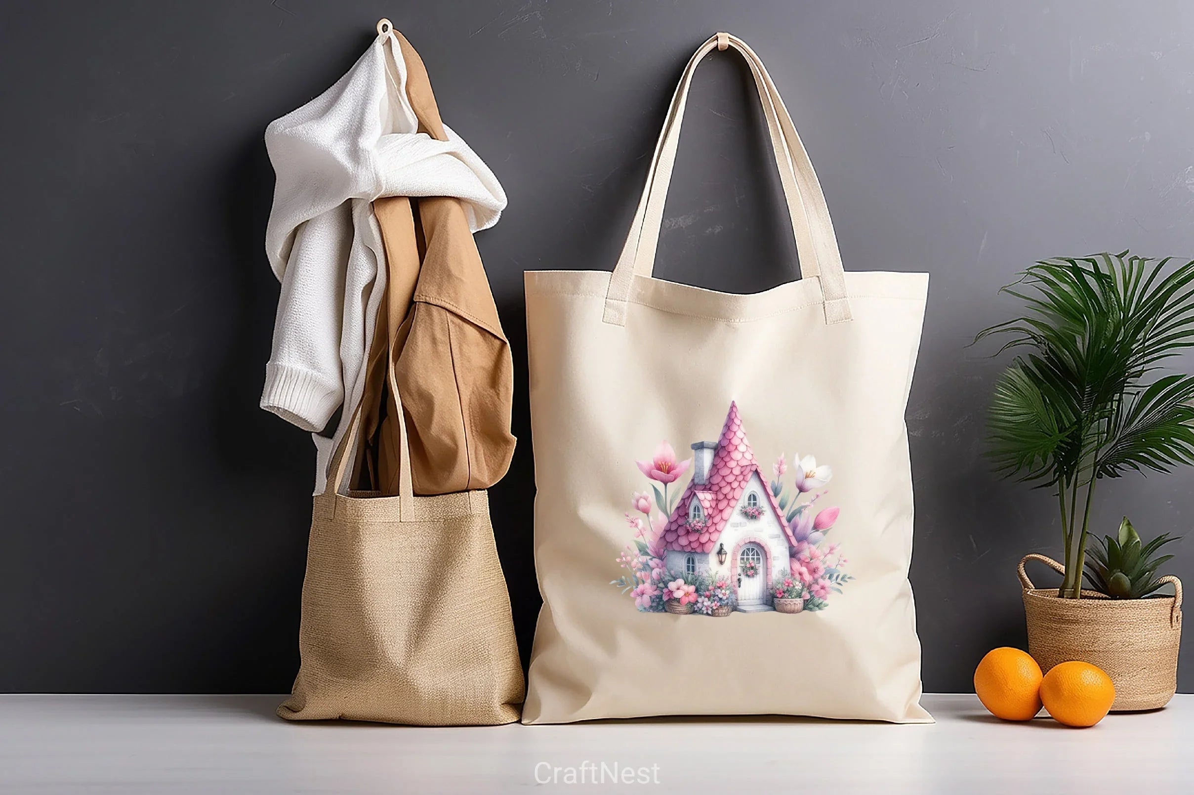 Gnome House Clipart Bundle - CraftNest - Digital Crafting and Art