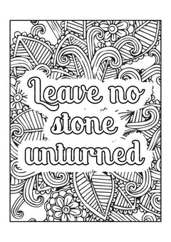 Motivational Quotes Coloring Book 7 - CraftNest - Digital Crafting and Art