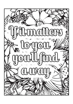 Motivational Quotes Coloring Book 7 - CraftNest - Digital Crafting and Art