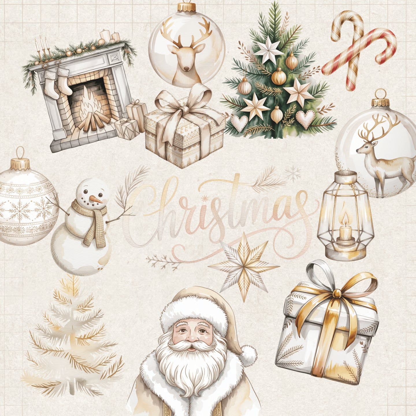 Christmas Nordic Clipart - CraftNest - Digital Crafting and Art