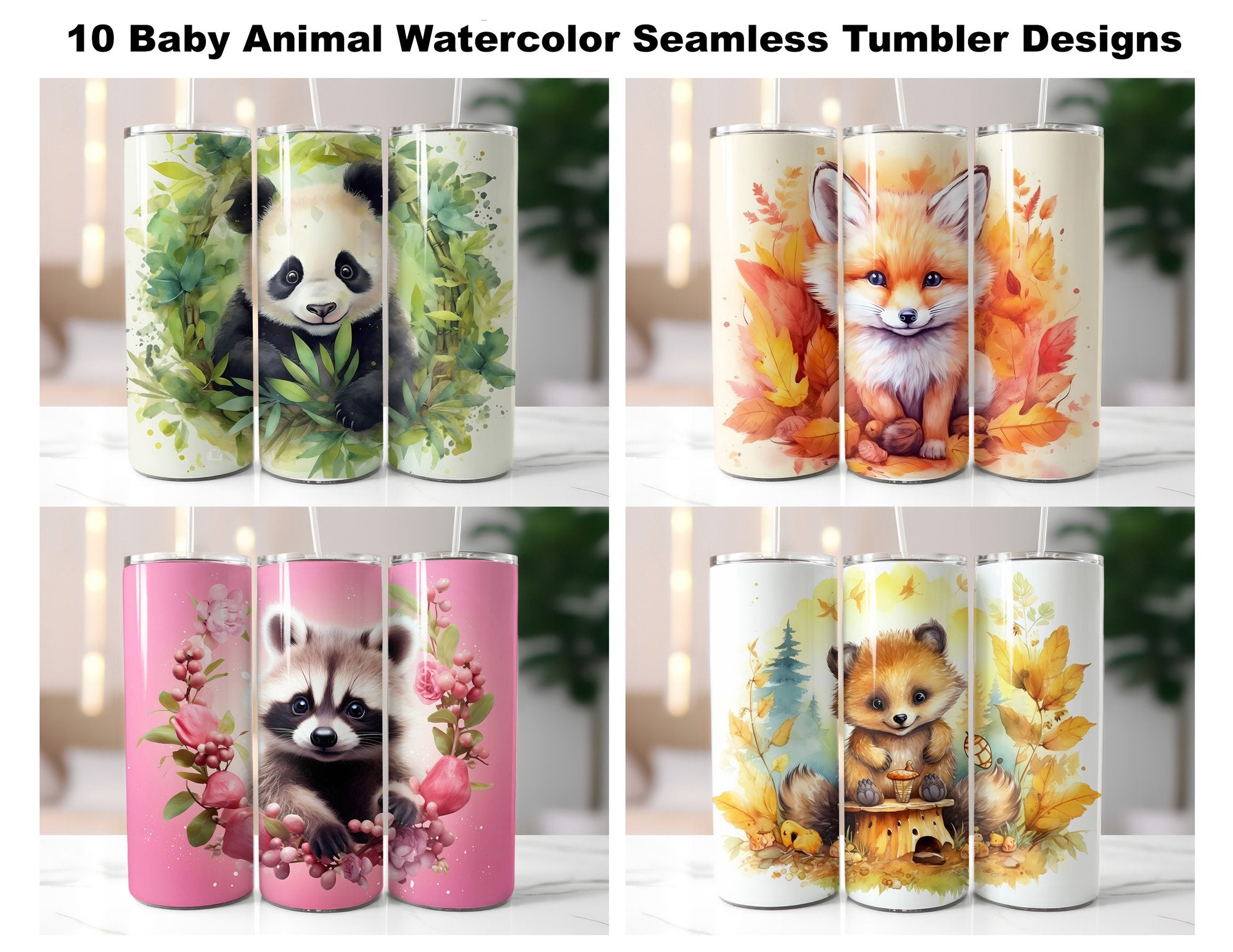 Baby Animal Tumbler Wrap - CraftNest