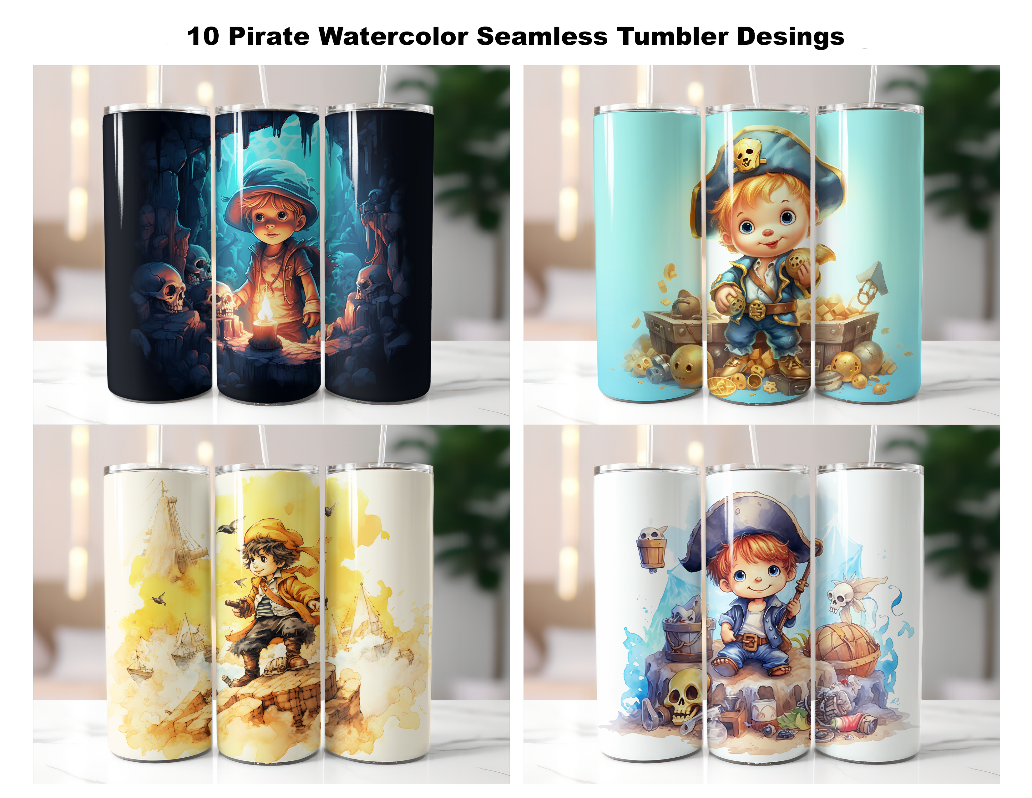 Pirate Tumbler Wrap - CraftNest