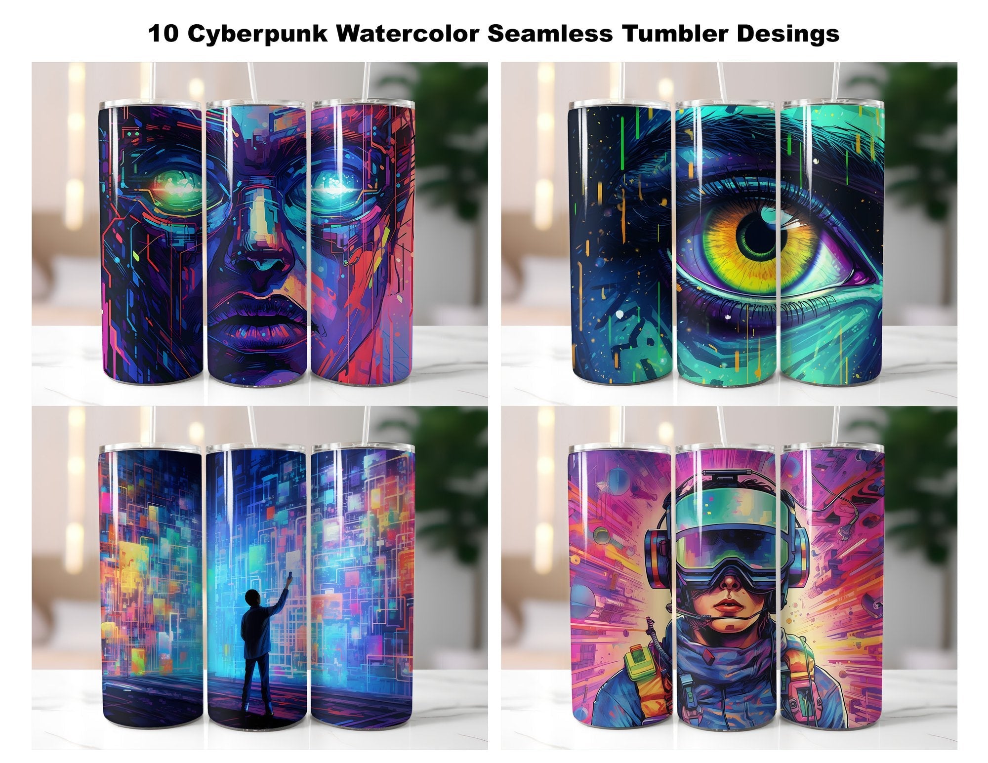 Cyberpunk Tumbler Wrap - CraftNest