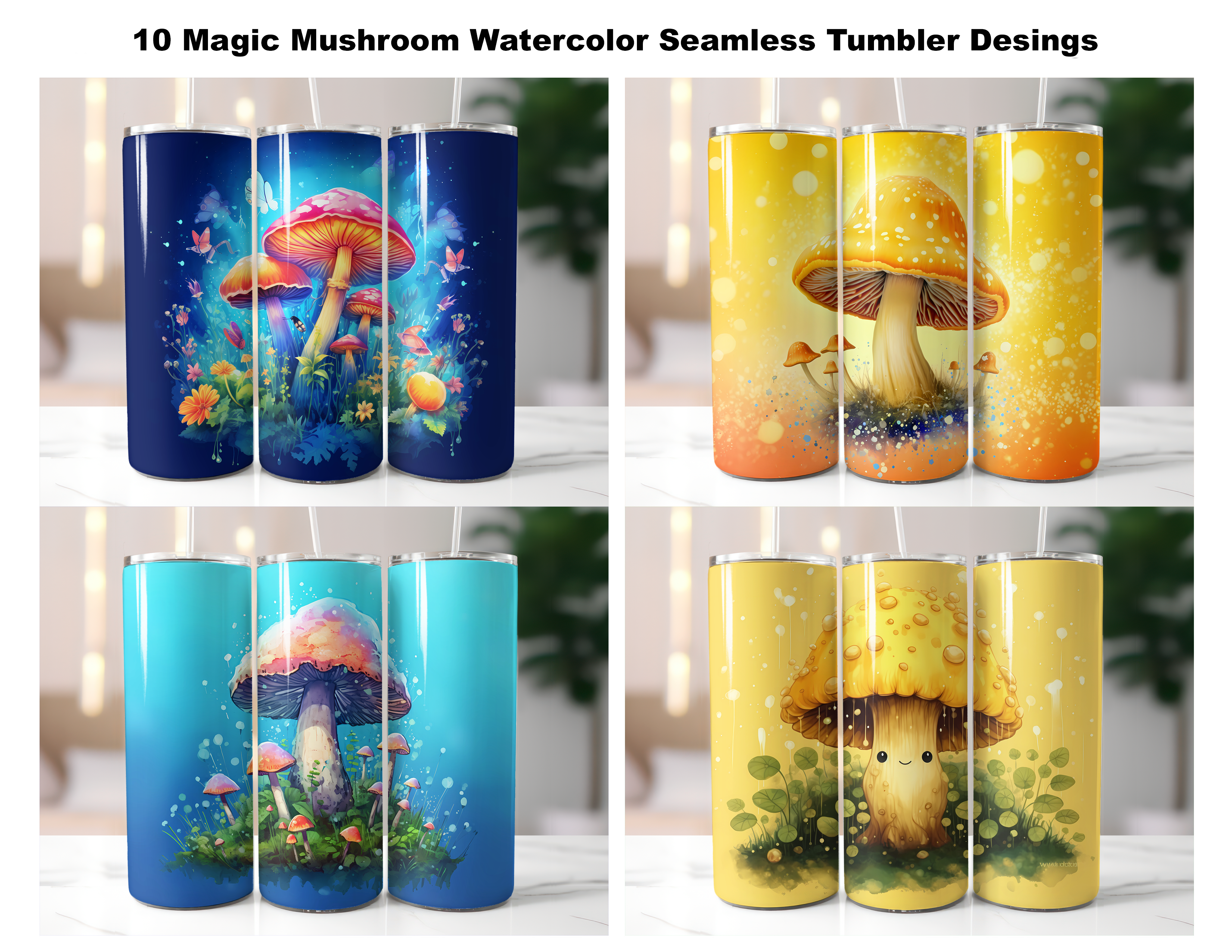 Magic Mushroom Tumbler Wrap - CraftNest