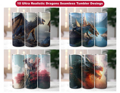 Ulta-Realistic Dragon Tumbler Wrap - CraftNest