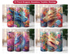 Floral Dragons Tumbler Wrap
