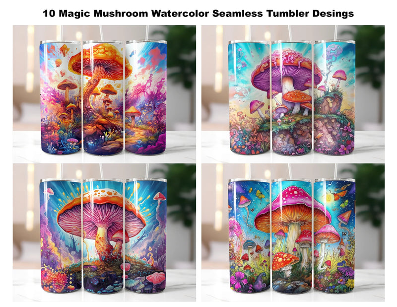 Fantastic Magic Mushroom Tumbler Wrap - CraftNest