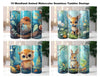 Cute Woodland Animal Tumbler Wrap