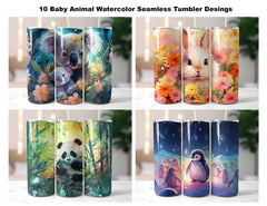 Cute Baby Animal Tumbler Wrap - CraftNest