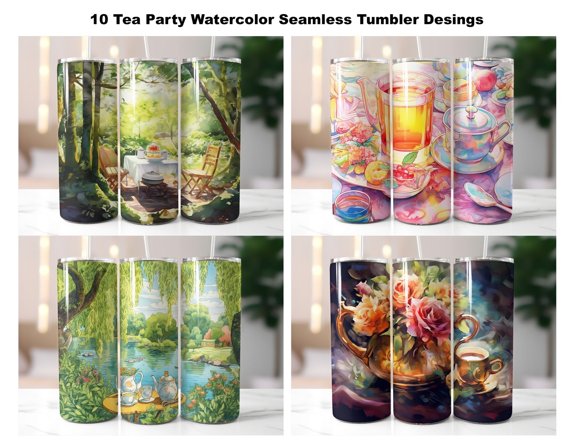 Tea Party Tumbler Wrap - CraftNest