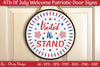 4th of July Patriotic Welcome Door Sign SVG Bundle