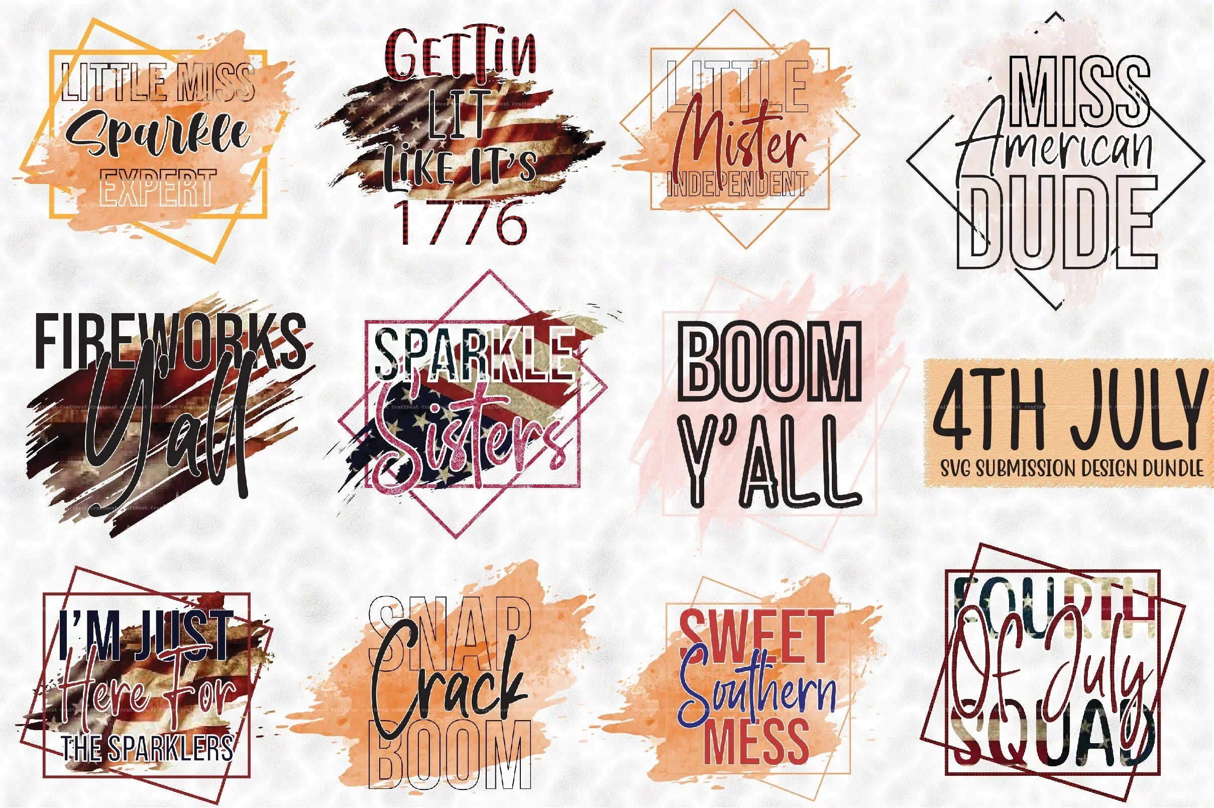 4th of July Clipart Bundle