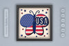 4th of July USA Butterfly Papercut SVG Bundle