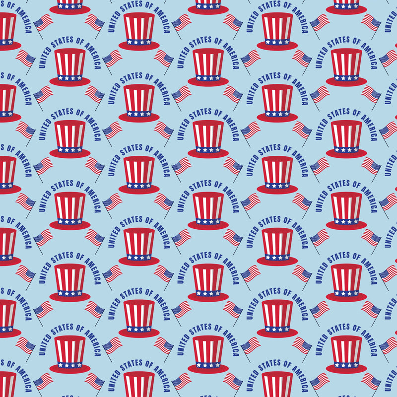 4th of July Seamless Digital Paper - CraftNest - Digital Crafting and Art