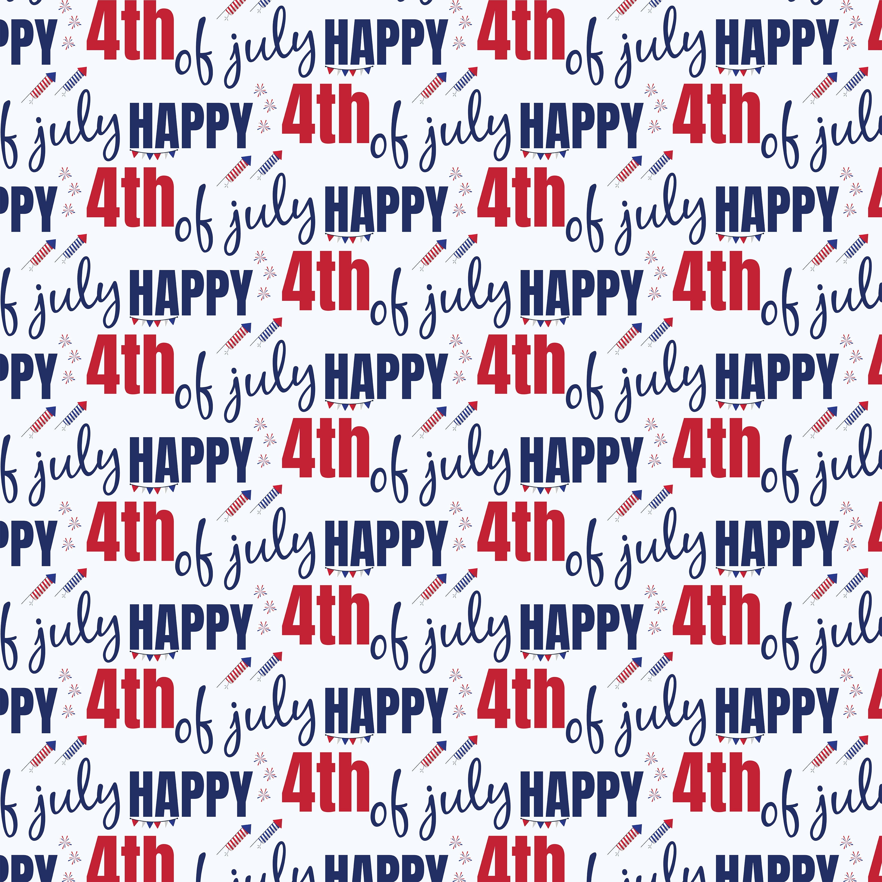 4th of July Seamless Digital Paper - CraftNest - Digital Crafting and Art