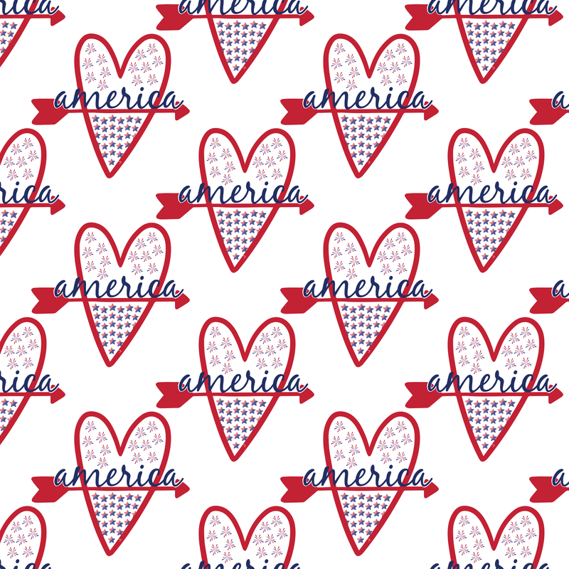 4th of July Seamless Digital Paper - CraftNest - Digital Crafting and Art