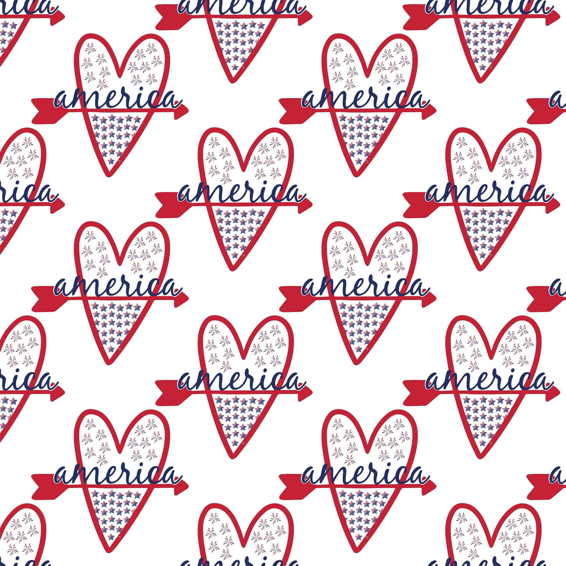 4th of July Seamless Digital Paper - CraftNest - Digital Crafting and Art