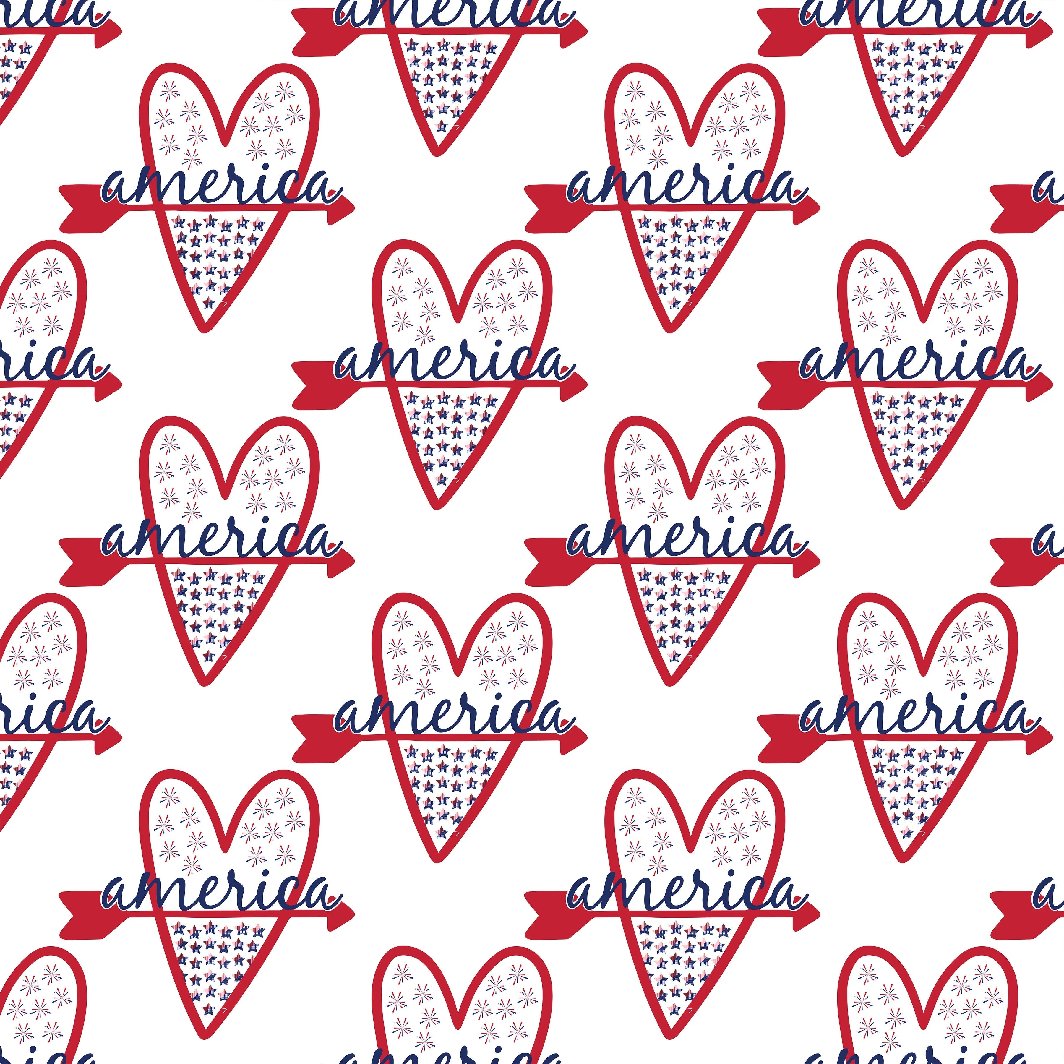 4th of July Seamless Digital Paper - CraftNest - Digital Crafting and Art