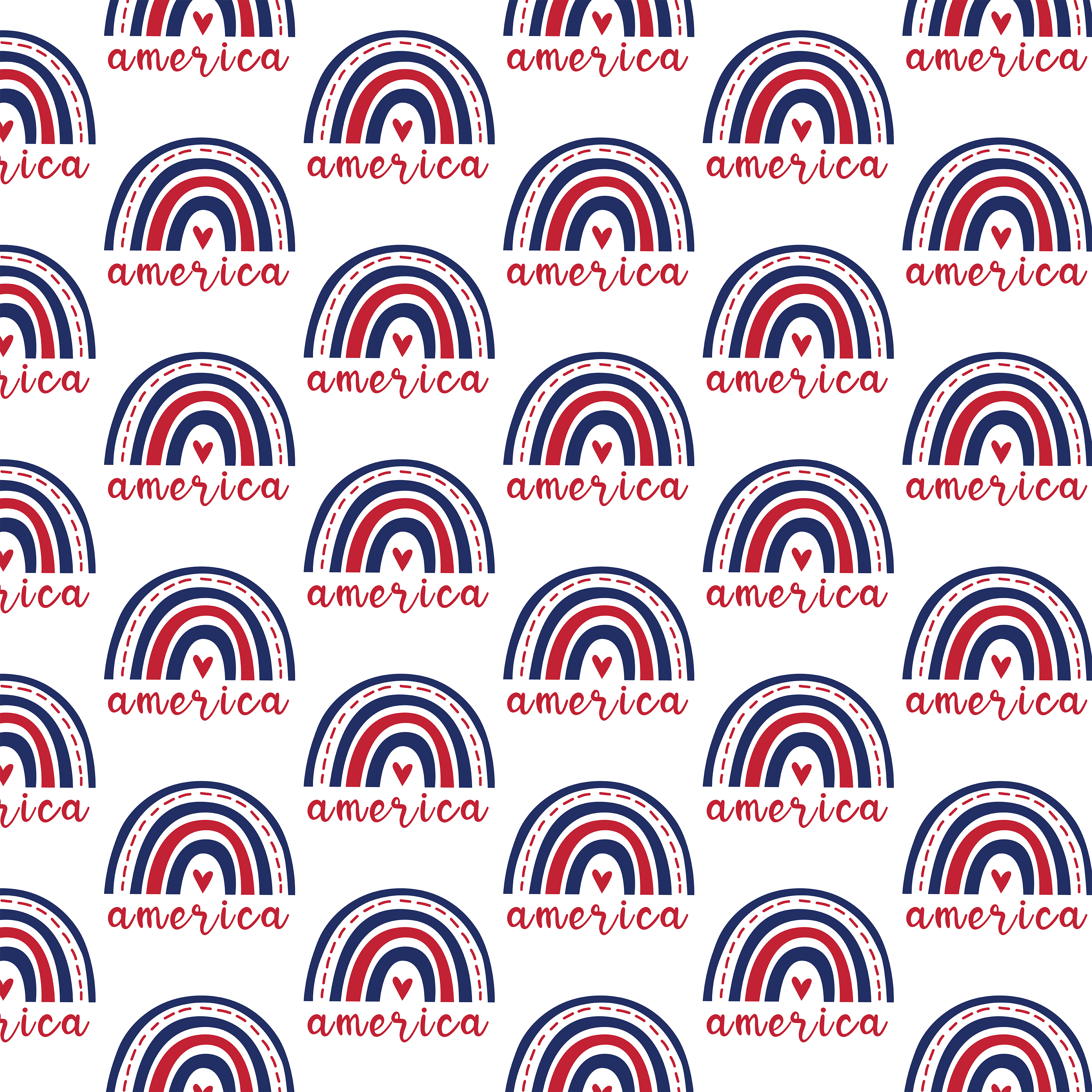 4th of July Seamless Digital Paper - CraftNest - Digital Crafting and Art