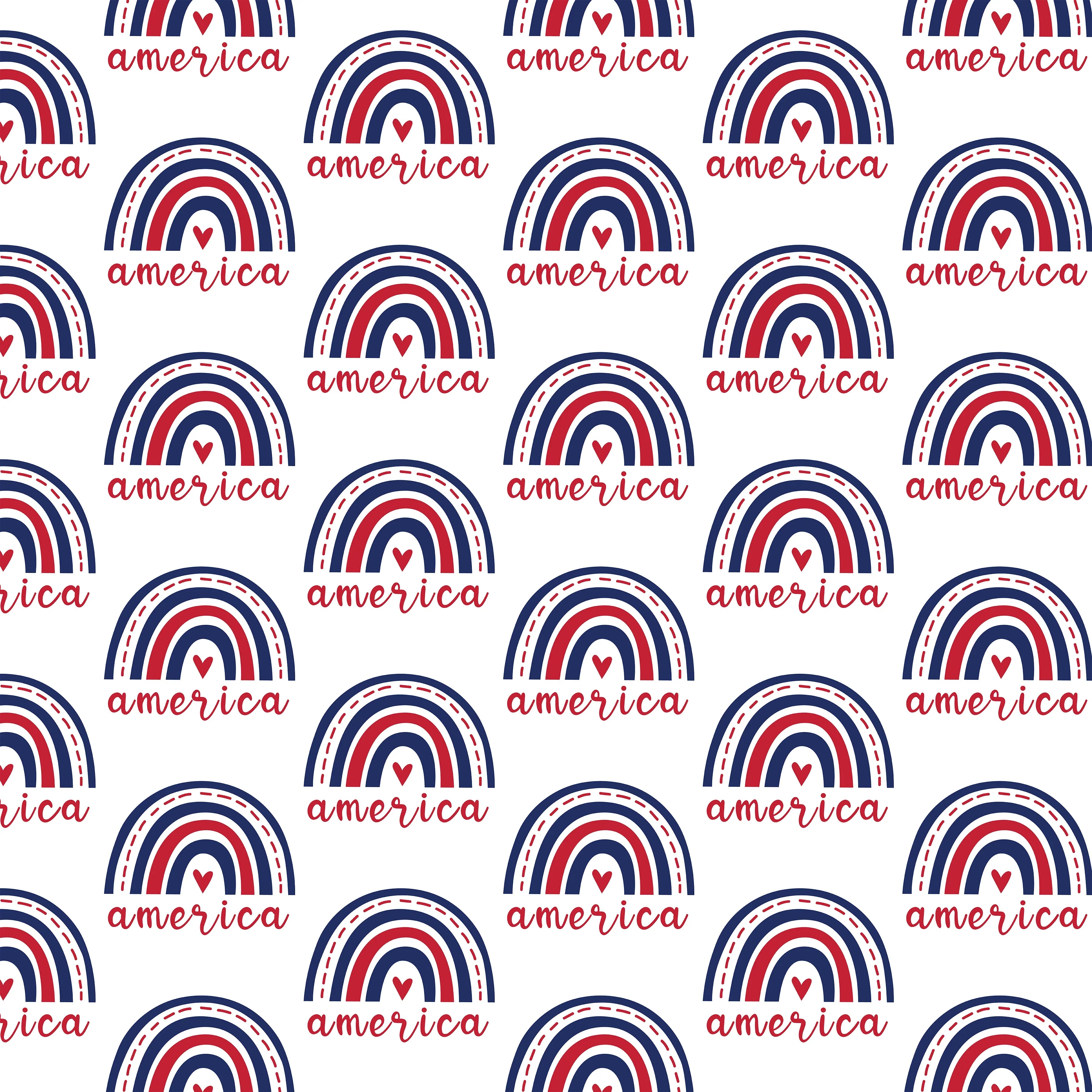 4th of July Seamless Digital Paper - CraftNest - Digital Crafting and Art