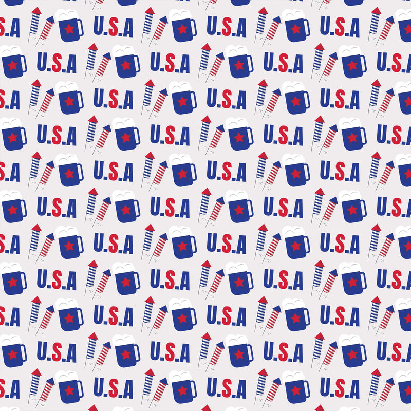 4th of July Seamless Digital Paper - CraftNest - Digital Crafting and Art