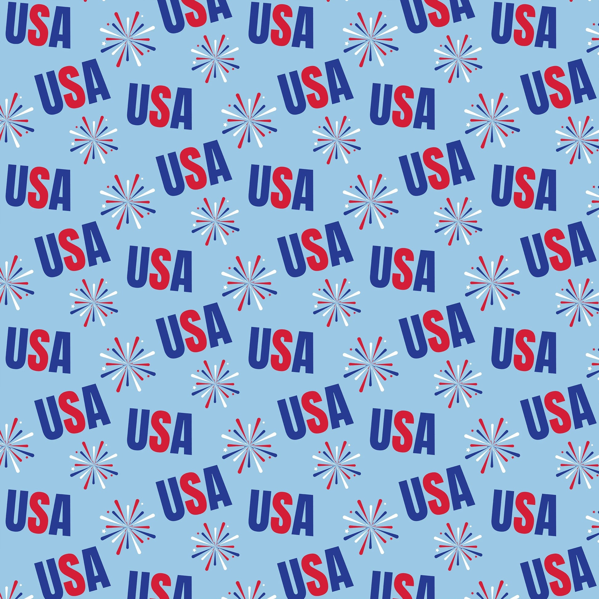 4th of July Seamless Digital Paper - CraftNest - Digital Crafting and Art