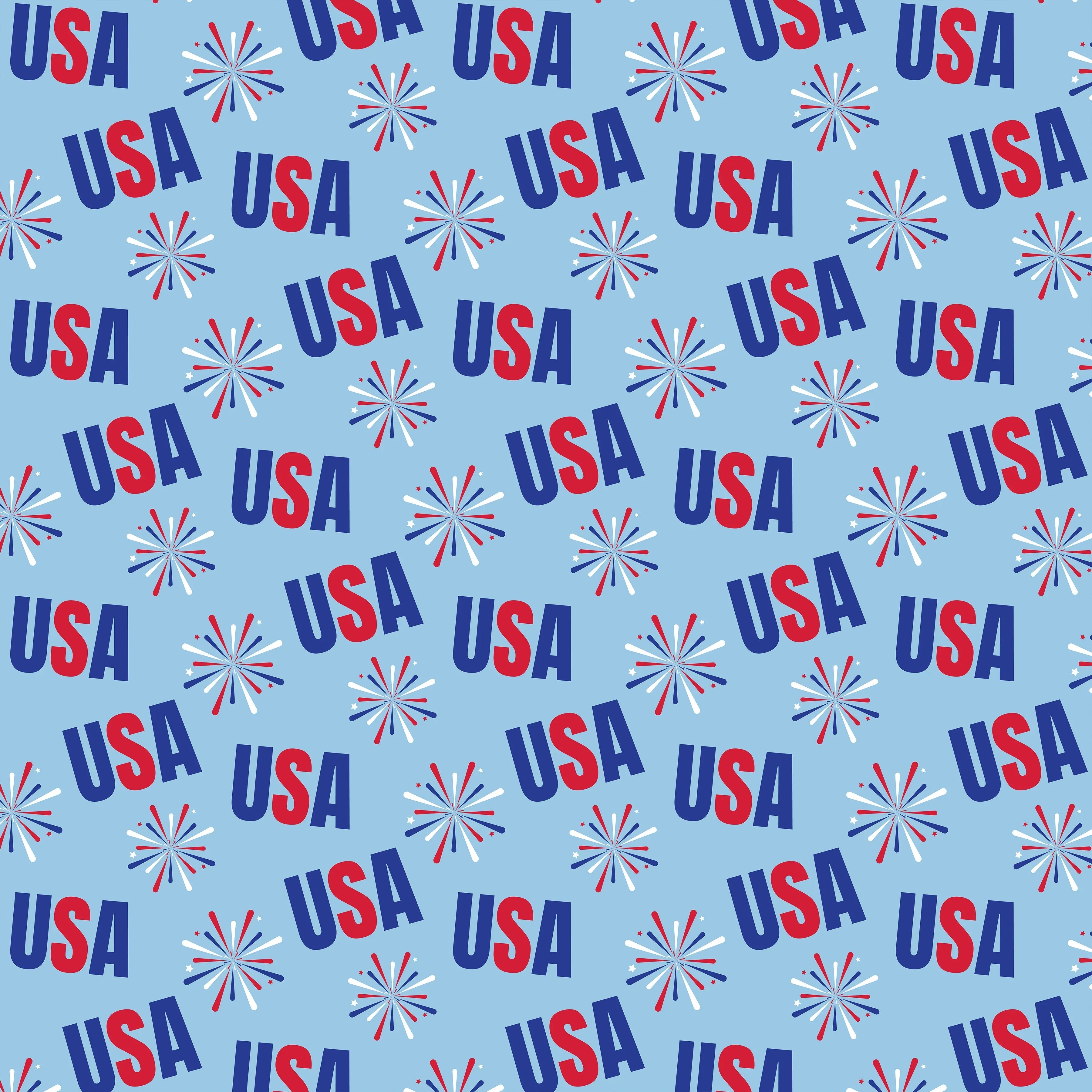 4th of July Seamless Digital Paper - CraftNest - Digital Crafting and Art