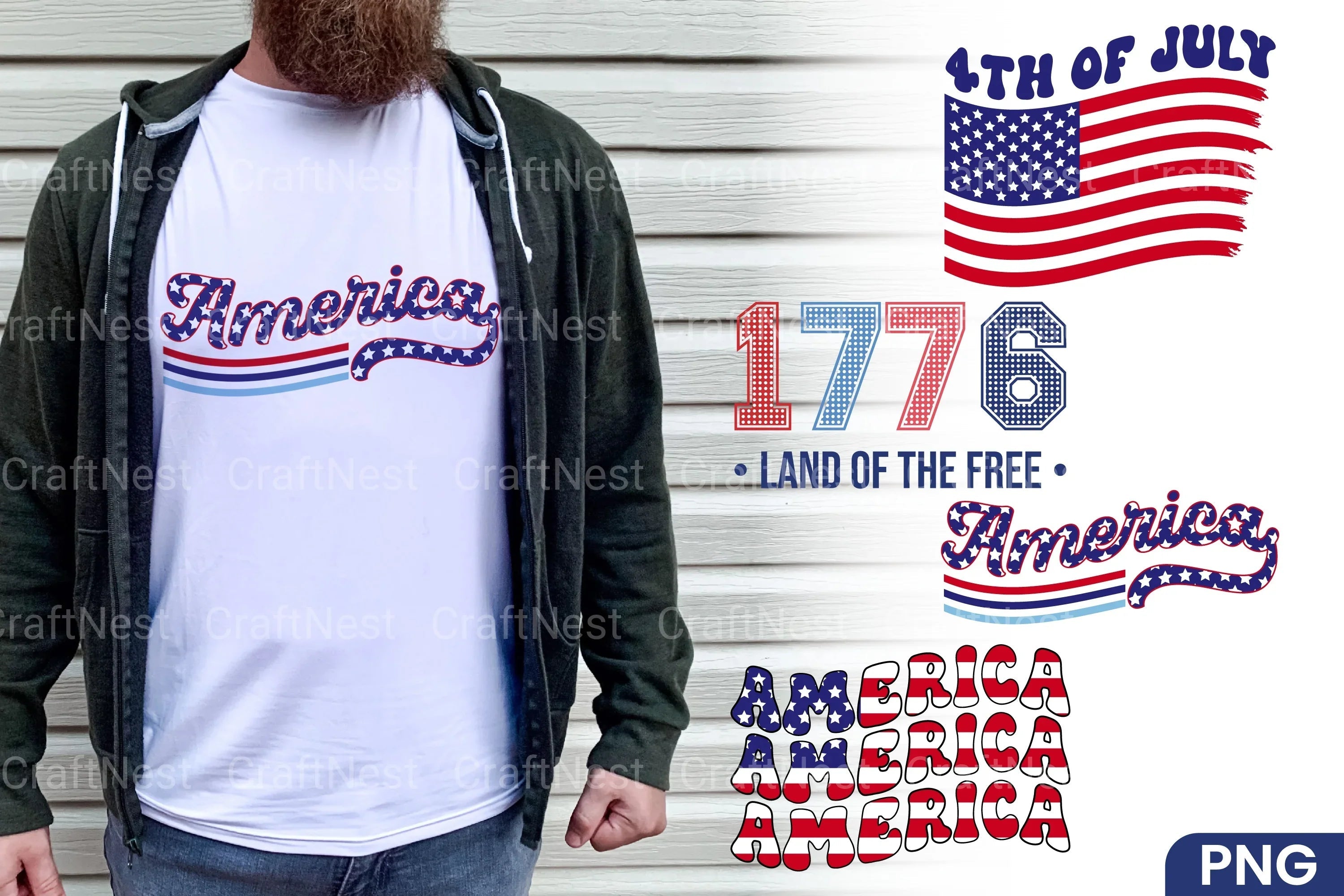 4th of July Clipart Bundle - CraftNest - Digital Crafting and Art