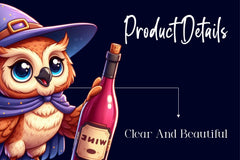 Wine Owl Clipart Bundle - CraftNest - Digital Crafting and Art