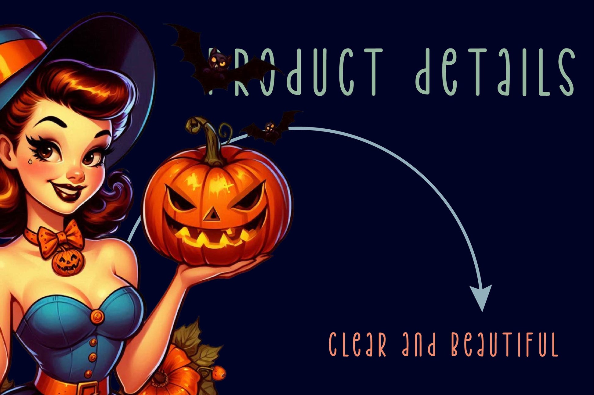 Halloween Vintage Pin Up Girl Clipart Bundle - CraftNest - Digital Crafting and Art