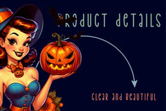 Halloween Vintage Pin Up Girl Clipart Bundle - CraftNest - Digital Crafting and Art
