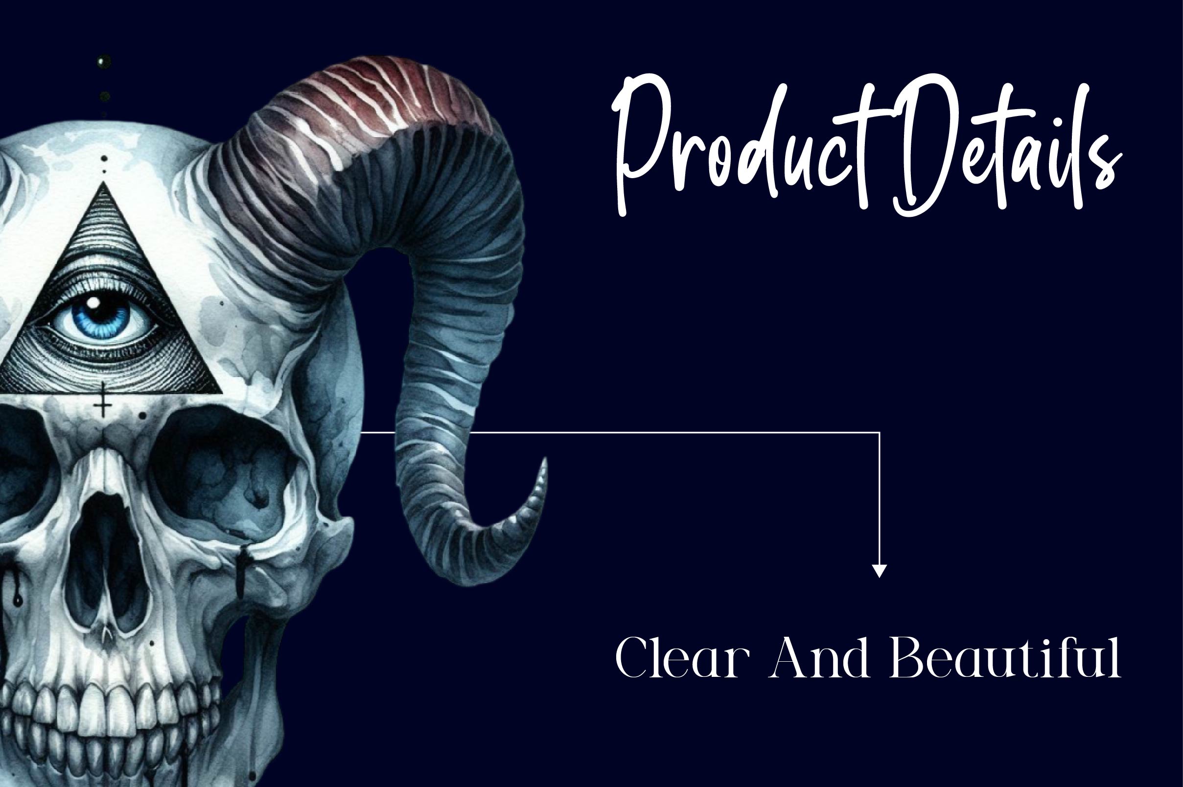 Skull With Horns Clipart Bundle 1 - CraftNest - Digital Crafting and Art